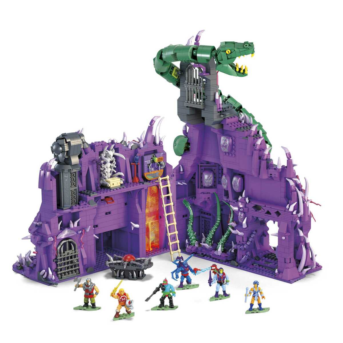 Bild 1 von Mega Construx Masters of the Universe Snake Mountain Bauset 6 Actionfiguren