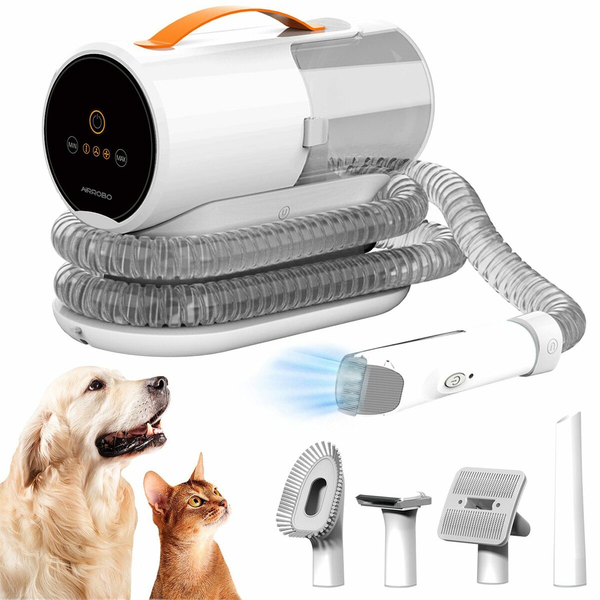 Bild 1 von AIRROBO Hundeschermaschine Der Pet Physical Hairdresser ist für viele Haustiere geeignet, 5-in-1, Schlauch abnehmbar