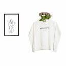 Bild 3 von missforty Sweatshirt Damen Sweatshirt Pulli Basic Sport ohne Kapuze Baumwolle Unifarben mit Logoprint, mit Print