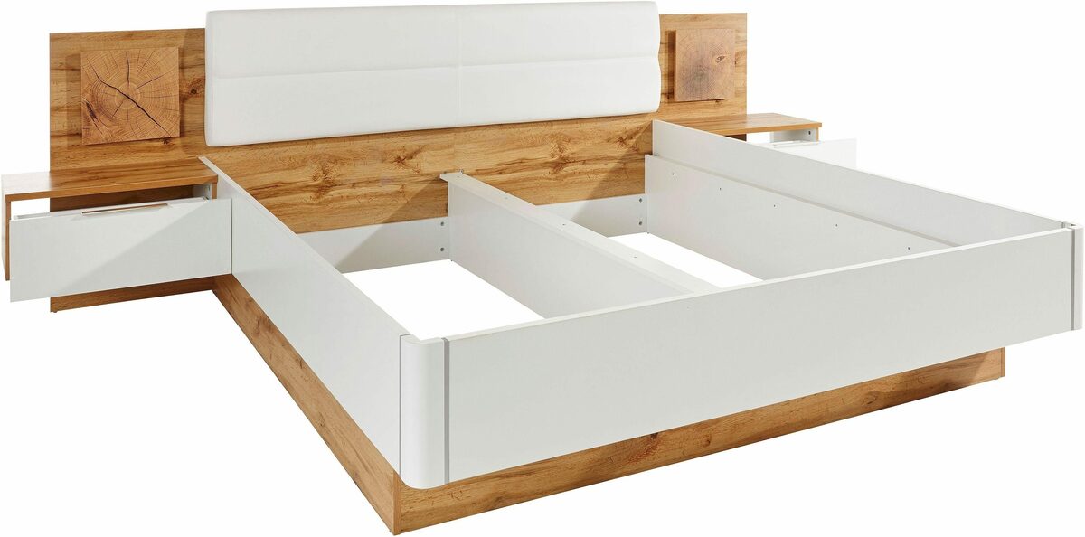 Bild 2 von Schlafkontor Bettanlage Capri, mit 2 Nachttischen und integrierter LED-Beleuchtung