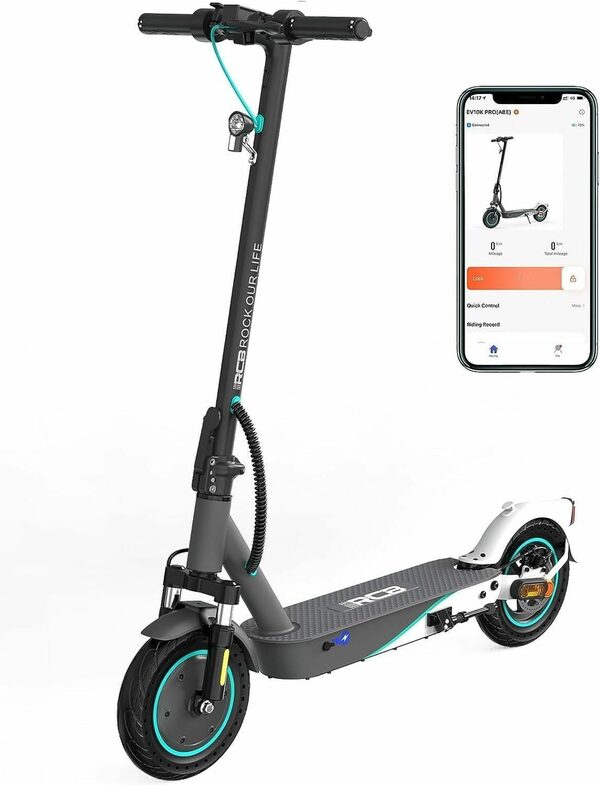 Bild 1 von HITWAY E-Scooter Klappbar E-roller Vollreifen 36V 10,4Ah mit Straßenzulassung und APP