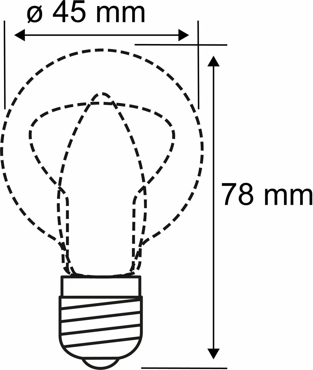 Bild 4 von Paulmann 5er Pack 4,8W Tropfen E14 klar dimmbar 2700K LED-Filament, E14, 5 St., Warmweiß