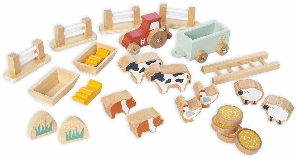 Bild 3 von Pinolino® Spielwelt Holzspielzeug, Bauernhof Henri mit Zubehör, aus Holz; FSC®- schützt Wald - weltweit