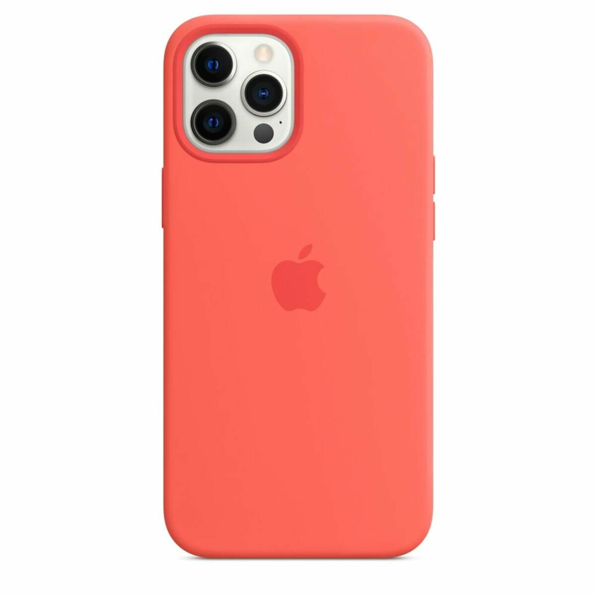 Bild 1 von iPhone 12 Pro Max Silikon Case mit MagSafe - Zitruspink Handyhülle