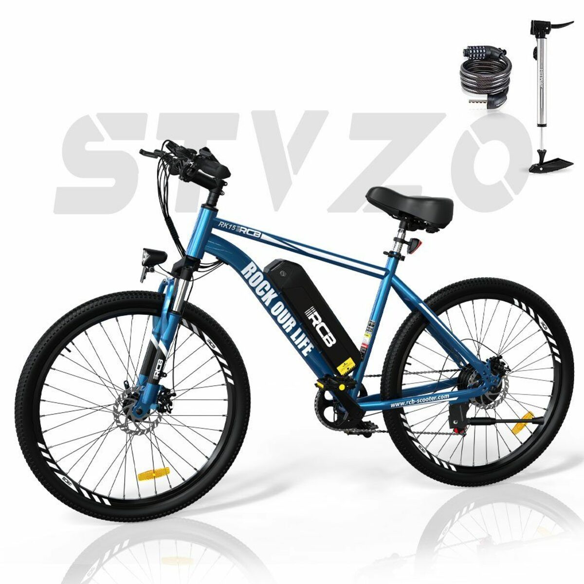 Bild 1 von RCB E-Bike RK15 26 ZOLL, 7 Gang, 250w Heckmotor, MTB 36V11.2AH abnehmbarer Akku, Doppelscheibenbremse, Shimano 7G