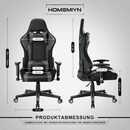 Bild 4 von HomeMiYN Gaming Chair Gaming Stuhl Lautsprechern LED-Leuchten ergonomischer Bürostuhl Hoher