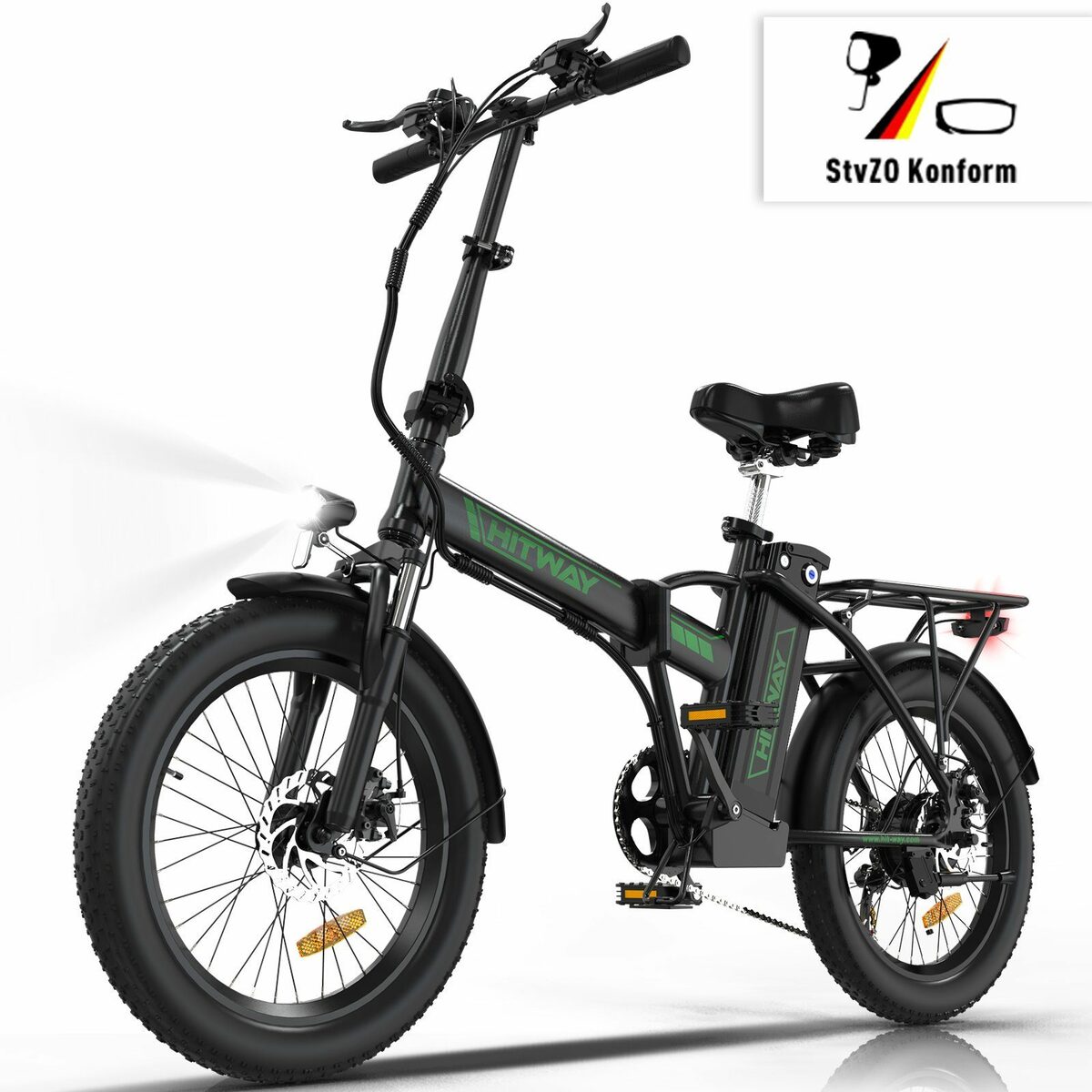 Bild 1 von HITWAY E-Bike Luftreifen 20" 3,0 Fat Tire klapprad,250W/36V/11,2Ah,Shimano 7 Gängen