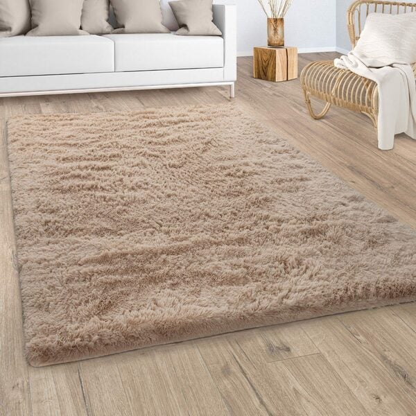 Bild 1 von Hochflor-Teppich Silky 591, Paco Home, rechteckig, Höhe: 37 mm, Uni-Farben, besonders weich und kuschelig