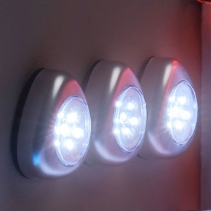 LED-Druckleuchten, 3er-Pack