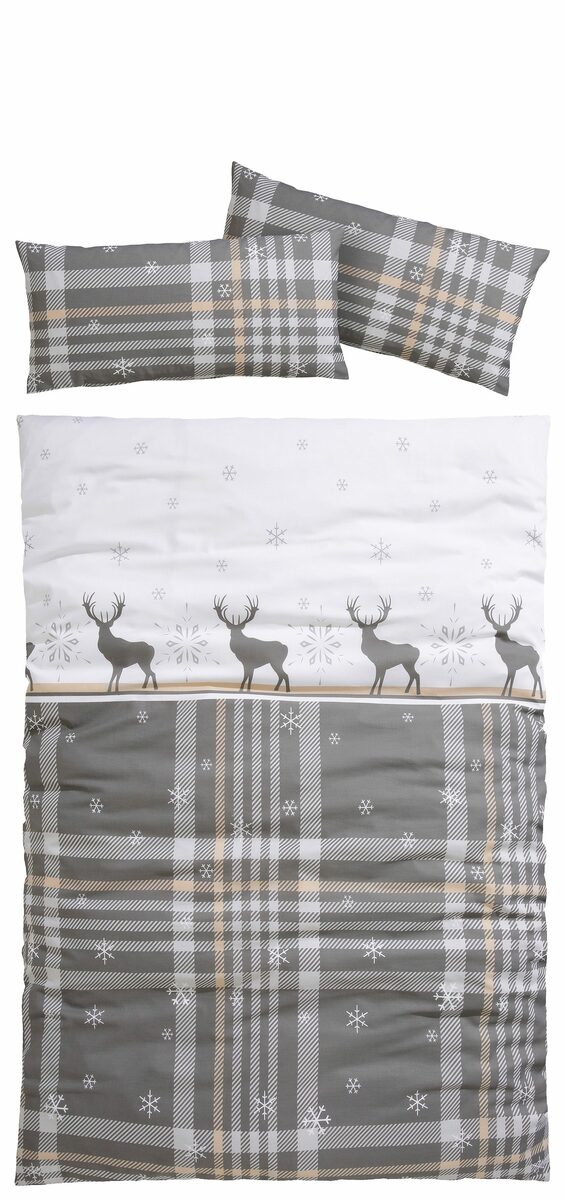 Bild 2 von Bettwäsche Wenda, my home, Polycotton, 2 teilig, in Qualitäten PolyCotton (kühlend) + Biber (wärmend, 100% Baumwolle)