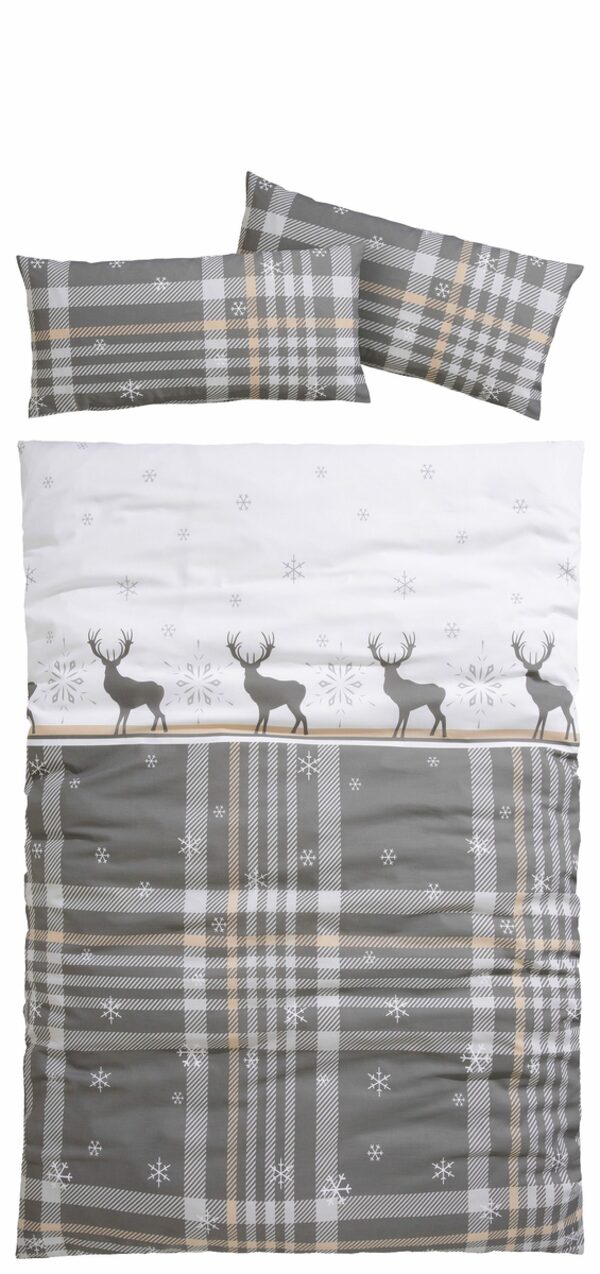 Bild 2 von Bettwäsche Wenda, my home, Polycotton, 2 teilig, in Qualitäten PolyCotton (kühlend) + Biber (wärmend, 100% Baumwolle)