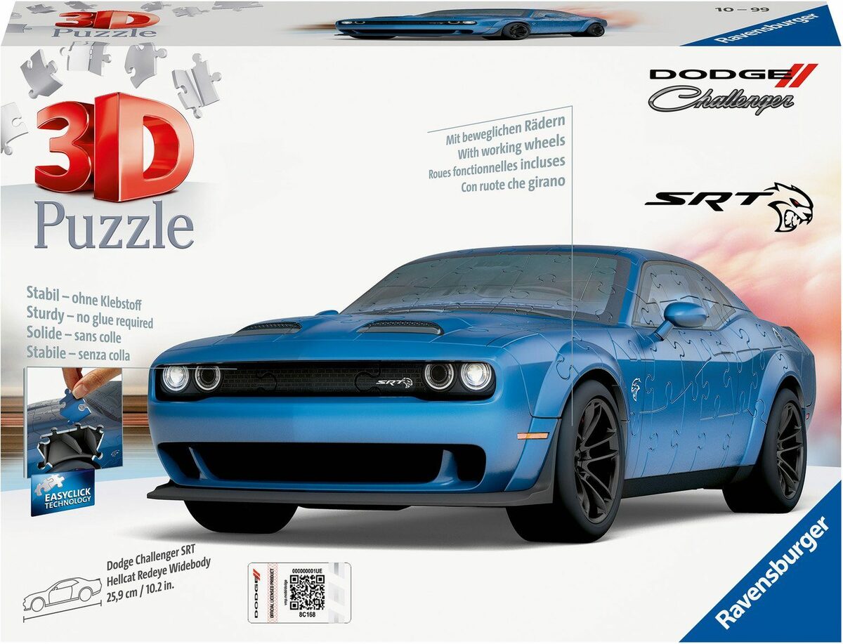 Bild 1 von Ravensburger 3D-Puzzle Dodge Challenger SRT Hellcat Redeye Widebody, 108 Puzzleteile, Made in Europe, FSC® - schützt Wald - weltweit