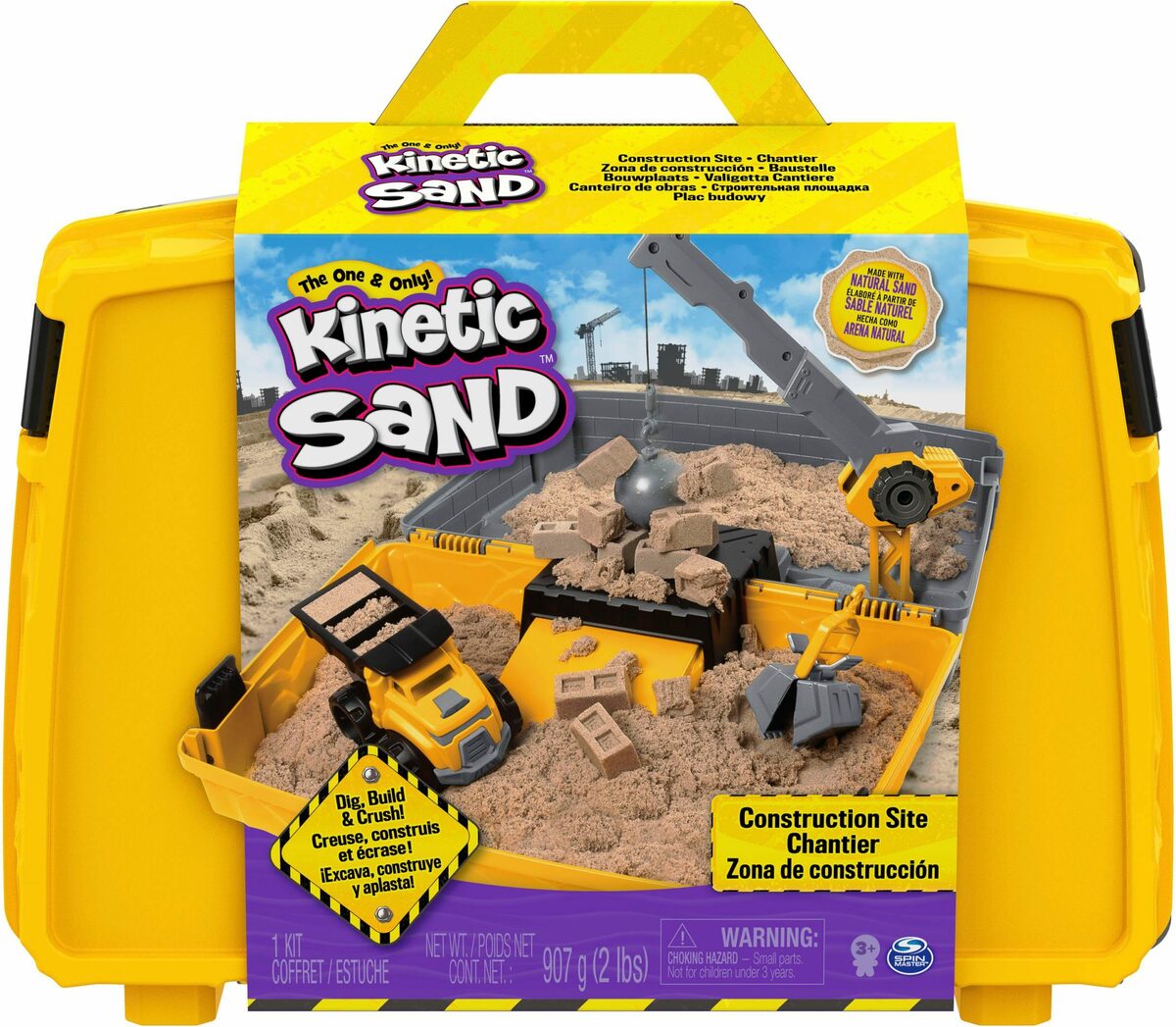 Bild 1 von Spin Master Kreativset Kinetic Sand, Baustellen Koffer, Made in Europe