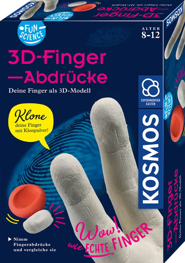 Bild 1 von Fun Science 3D-Fingerabdrücke als 3D Skulptur