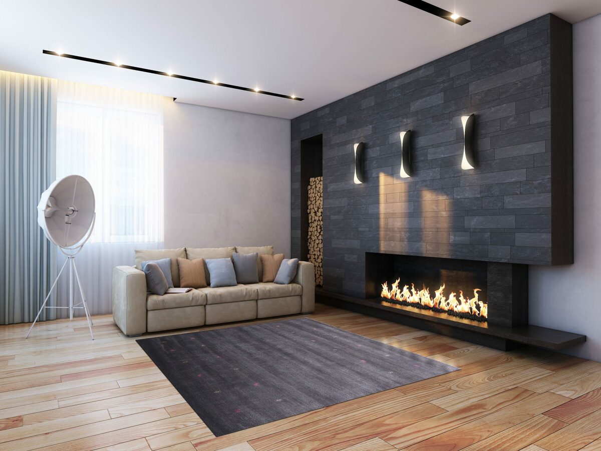 Bild 2 von Wollteppich Gabbeh-Uni, carpetfine, quadratisch, Höhe: 15 mm, reine Wolle, handgewebt, Gabbeh Loom Tiermotiv, Sonderform Quadrat