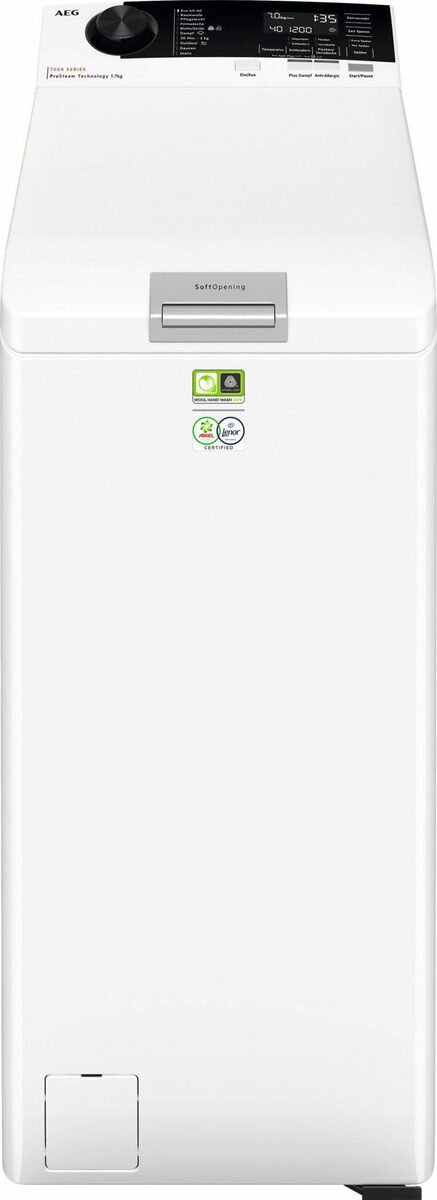 Bild 1 von AEG Waschmaschine Toplader LTR7C37STL 913143735, 7 kg, 1300 U/min, ProSteam - Dampf-Programm für 96 % weniger Wasserverbrauch