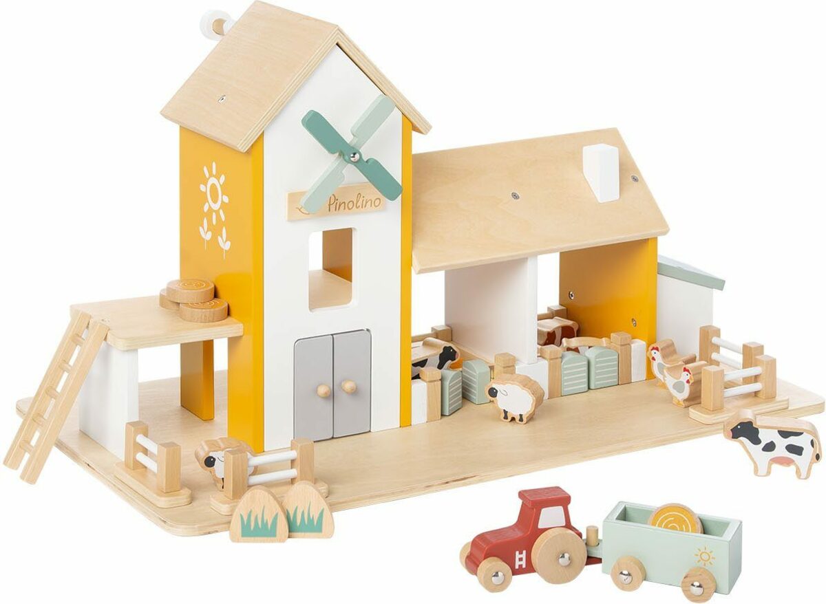 Bild 2 von Pinolino® Spielwelt Holzspielzeug, Bauernhof Henri mit Zubehör, aus Holz; FSC®- schützt Wald - weltweit
