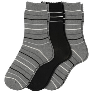 3 Paar Damen Socken mit Glitzer-Details