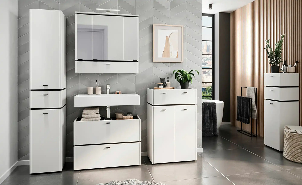 Bild 1 von Waschbeckenunterschrank Möhnesee Weiß