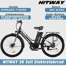 Bild 2 von Evercross E-Bike EK8S 26 ZOLL, 250W Heckmotor, Elektrofahrrad Elektro Trekkingrad 26" cityrad max 70km