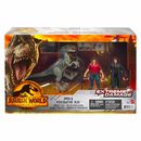 Bild 1 von Mattel GWN25 - Jurassic World - Extreme Damage - Owen & Velociraptor 'Blue', Spielfiguren Set, 3er-Pack
