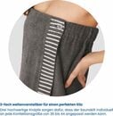 Bild 1 von Schiesser Sarong Saunakilt Rom für Damen aus saugstarkem Baumwoll-Frottier, Kurzform, Frottier, Knöpfe, mit Streifen-Akzent und Logostickerei