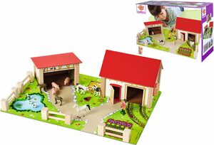 Eichhorn Spielwelt Holzspielzeug, Bauernhof, Made in Europe