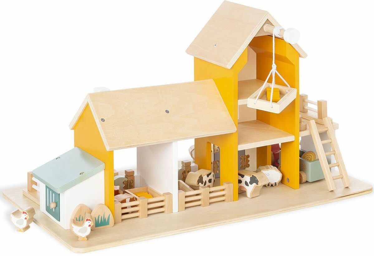 Bild 4 von Pinolino® Spielwelt Holzspielzeug, Bauernhof Henri mit Zubehör, aus Holz; FSC®- schützt Wald - weltweit