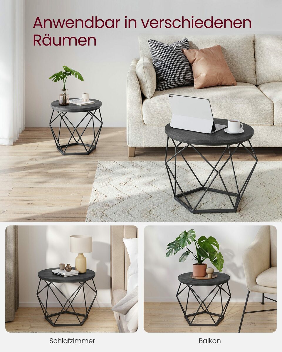 Bild 3 von VASAGLE Beistelltisch, 2er Set, Couchtische, abnehmbare Tischplatte, Vintage