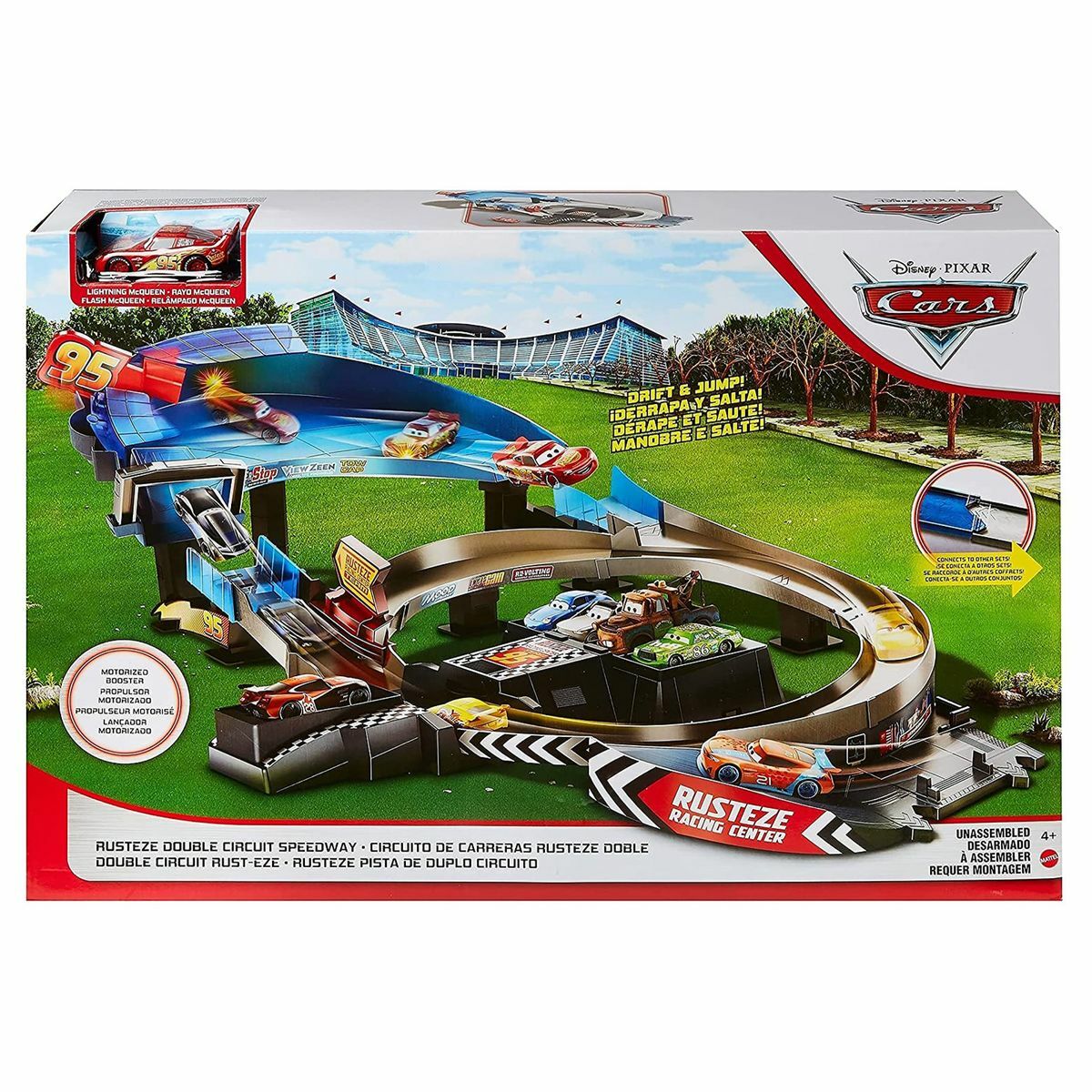 Bild 1 von Mattel GNW06 - Disney Pixar Cars - Lightning McQueen Doppel-Rennstrecke 120 cm, inkl. Fahrzeug