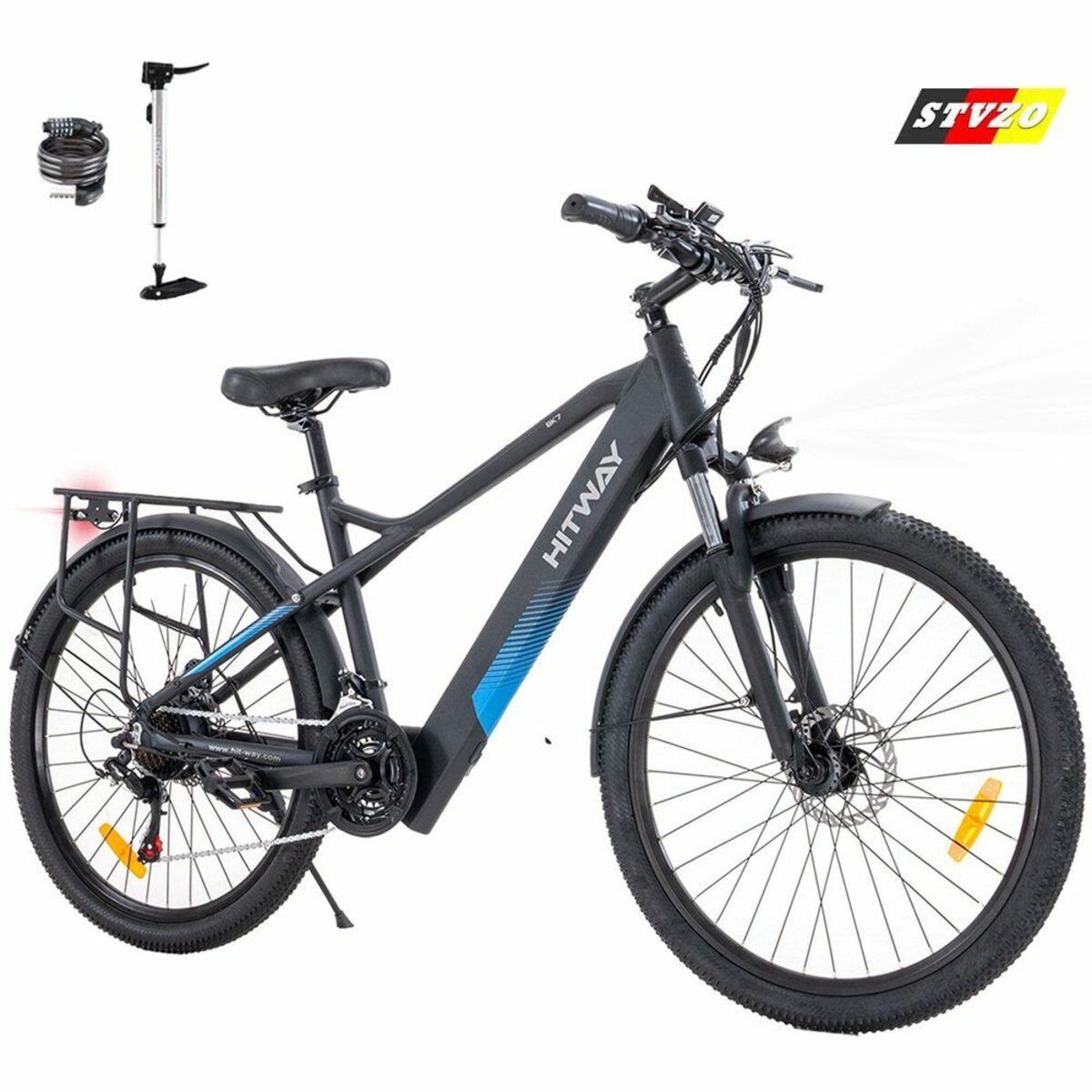 Bild 1 von HITWAY E-Bike 26 Zoll, 21 Gang Shimano, Kettenschaltung, 250W Starker bürstenloser Motor, 26" Elektro-Mountainbike 36V 12AH, 21-Gang-Shimano,250W Elektrofahrrad