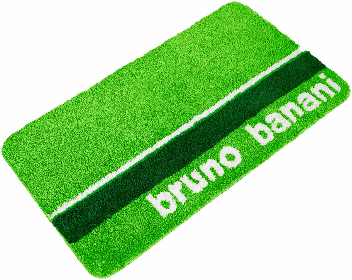 Bild 2 von Badematte Maja Bruno Banani, Höhe 20 mm, rutschhemmend beschichtet, fußbodenheizungsgeeignet, schnell trocknend, strapazierfähig, Polyester, rechteckig, weiche Haptik, mit Logo, Badematten au