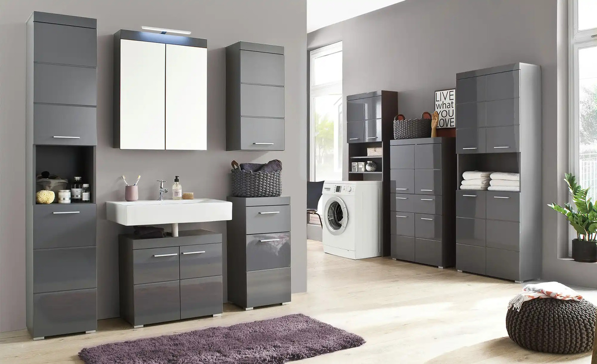 Bild 1 von Waschbeckenunterschrank Allersee Agave Grau