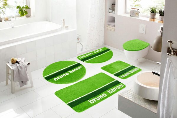 Bild 4 von Badematte Maja Bruno Banani, Höhe 20 mm, rutschhemmend beschichtet, fußbodenheizungsgeeignet, schnell trocknend, strapazierfähig, Polyester, rechteckig, weiche Haptik, mit Logo, Badematten au