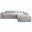 Bild 2 von Juskys Ecksofa Vals, modern, L-Form, Stoff, bequem, samtig wie Cord, breiter Sitz