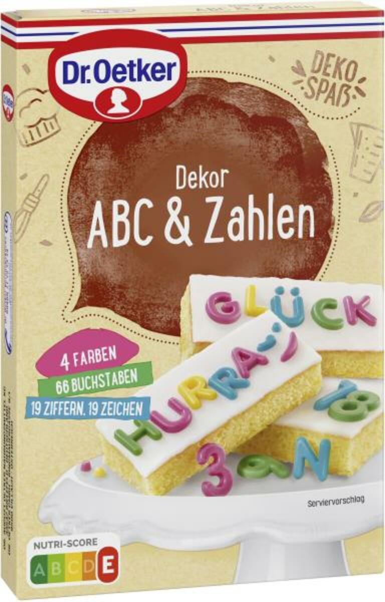 Bild 1 von Dr. Oetker Dekor ABC & Zahlen