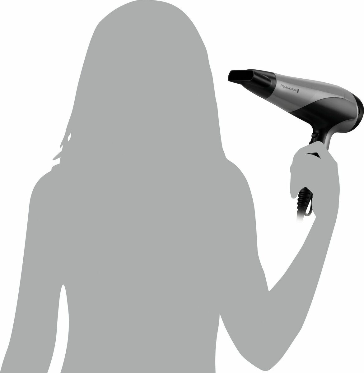 Bild 3 von Remington Ionic-Haartrockner Ionic Dry 2200 D3190S, 2200 W, Schnelles, effizientes Styling, Ionenpflege, Stylingdüse & Diffusor