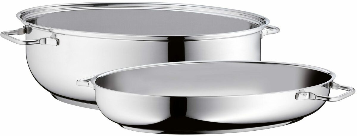Bild 3 von WMF Bräter, Cromargan® Edelstahl Rostfrei 18/10 (1-tlg), Deckel als induktionsgeeignete Pfanne nutzbar, 8,5 Liter