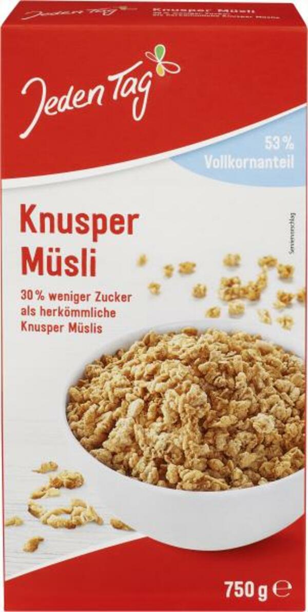 Bild 1 von Jeden Tag Knusper Müsli weniger süß