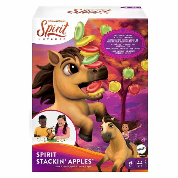 Bild 1 von Mattel GXD69 - DreamWorks - Spirit - Kinderspiel, Stapelspiel, Spirit Stackin' Apples