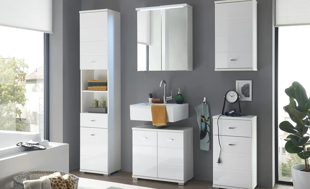 Bild 2 von Waschbeckenunterschrank Polsensee Weiß