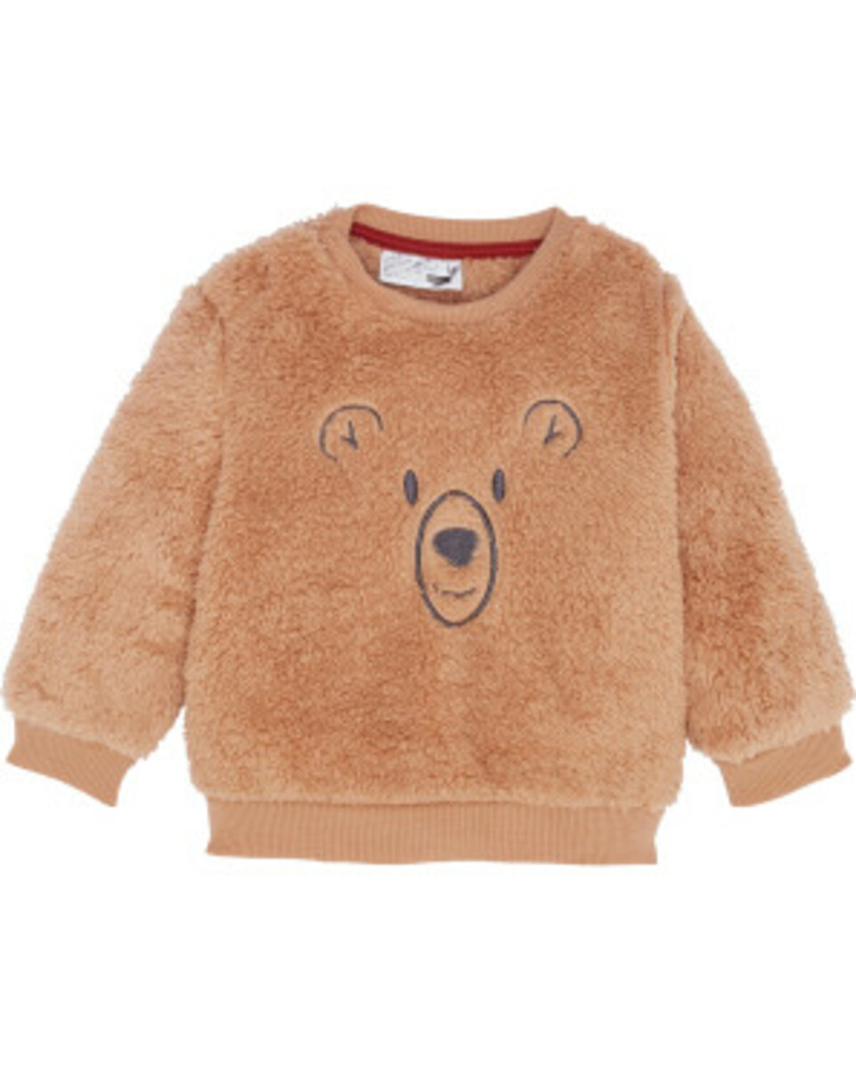 Bild 1 von Strukturierter Fleecepullover
       
      Ergee Bären-Stickerei
   
      hellbraun
