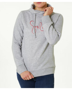 Sweatshirt
       
      Janina verschiedene Designs
   
      Grau melange bedruckt