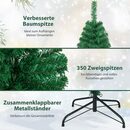 Bild 4 von COSTWAY Künstlicher Weihnachtsbaum, 150cm, mit 350 PVC Zweige, Metallständer