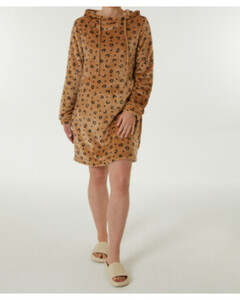 Fleece-Kleid mit Leoprint
       
      Janina Seitentaschen
   
      Leopardendruck