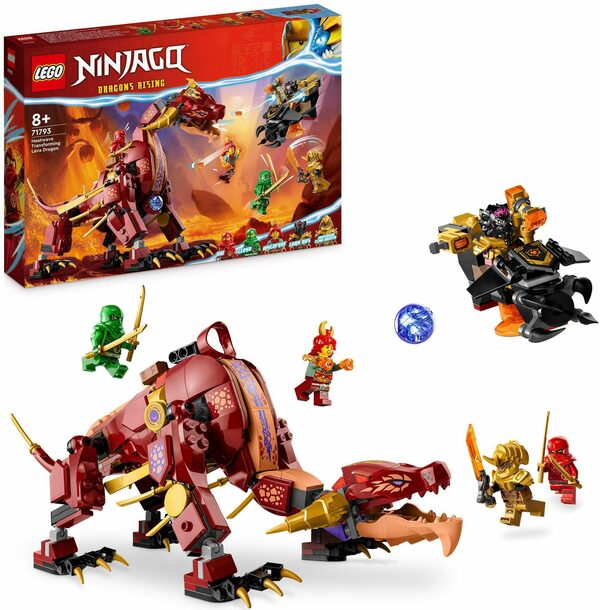 Bild 1 von LEGO® Konstruktionsspielsteine Wyldfyres Lavadrache (71793), LEGO® NINJAGO, (479 St), Made in Europe