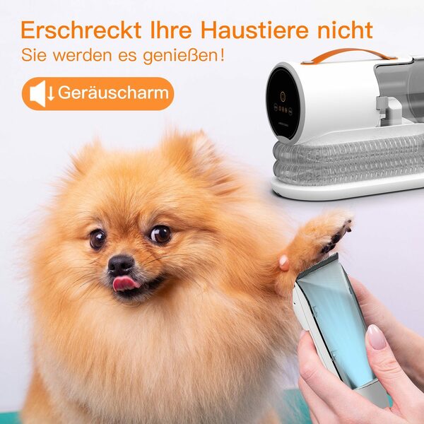 Bild 2 von AIRROBO Hundeschermaschine Der Pet Physical Hairdresser ist für viele Haustiere geeignet, 5-in-1, Schlauch abnehmbar