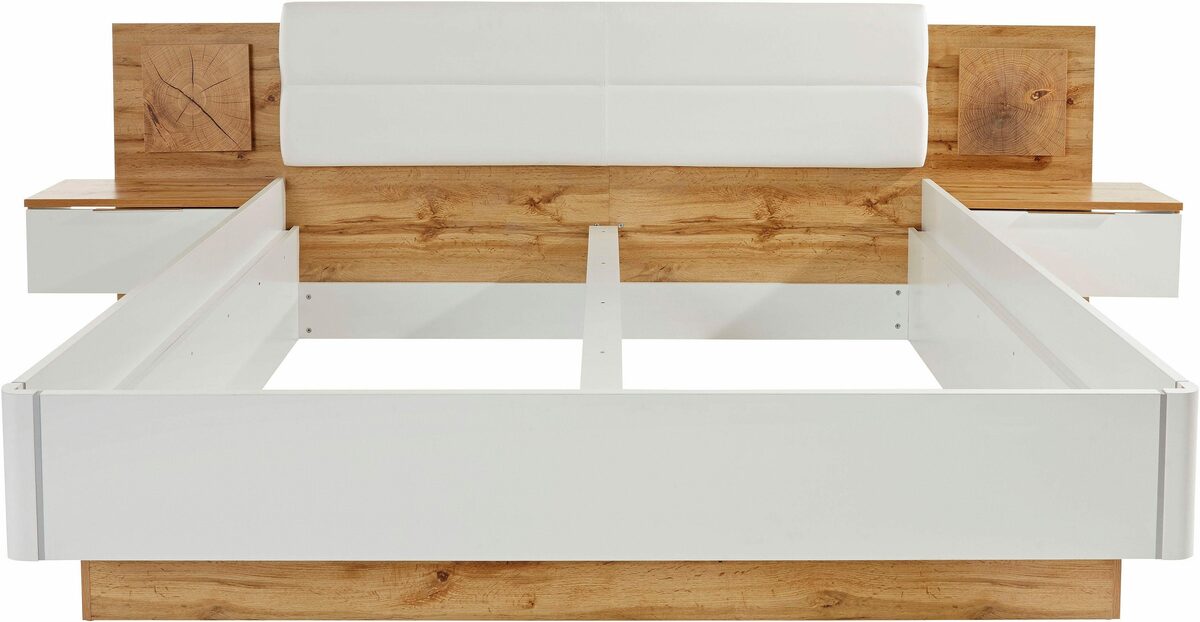 Bild 4 von Schlafkontor Bettanlage Capri, mit 2 Nachttischen und integrierter LED-Beleuchtung