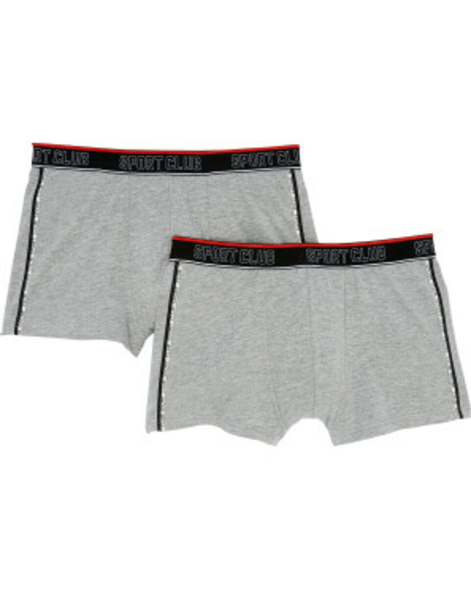 Bild 1 von Retro Boxershorts mit Schriftzug
       
    2 Stück X-Mail 
   
      grau melange