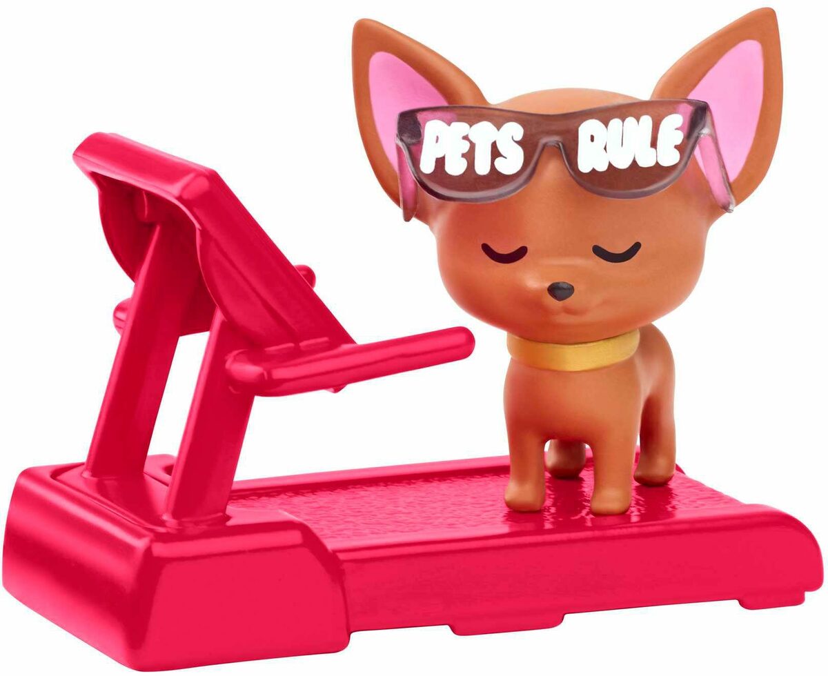 Bild 2 von Barbie Anziehpuppe Extra, (blond) mit hellblauem Rock & Jacke, Hund & Zubehör